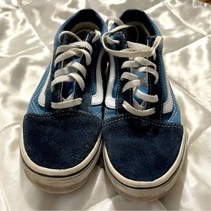 Blue and Black Vans